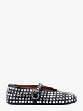 Alaia Women Leather Ballet Flats With Rhinestones