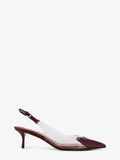Alaia Women Le Coeur Pvc And Leather Slingback Decollete