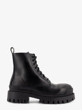 Balenciaga Men Leather Boots With Maxi Rubber Sole