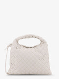 Bottega Veneta Women Mini Hop Leather Crossbody Bag With Intrecciato Pattern