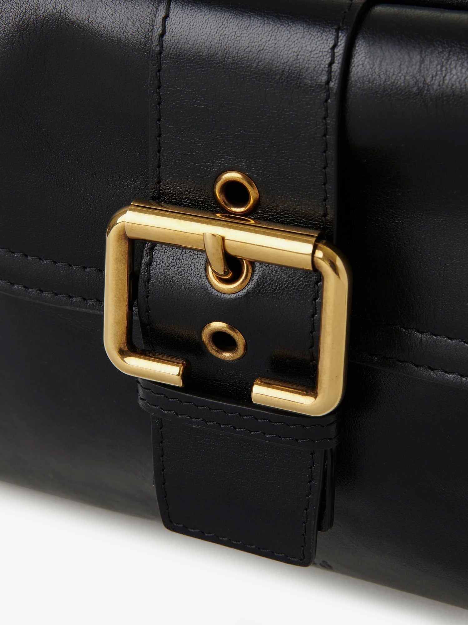 Chloe' Women Carry Shiny Buffalo Leather Shoulder Bag