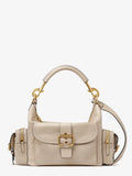 Chloe' Women Medium Double Carry Leather Shoulder Bag