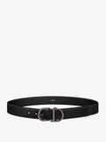 Dior Men Leather Belt With Metal Cd Logo