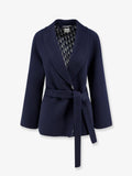 Dior Women Double-Breasted Virgin Wool And Silk Caban