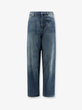 Dior Women Light Denim Jeans With Vintage Effect