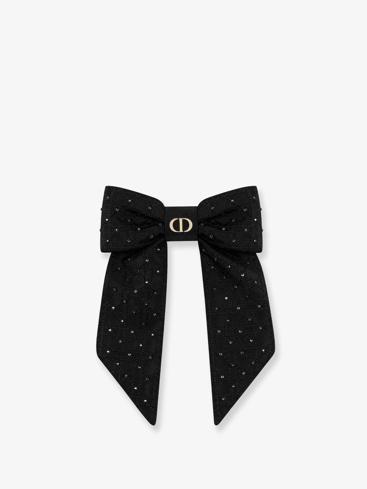 Dior Women Dior Twist Technical Fabric And Silver-Colored Crystals Bow