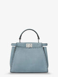 Fendi Women Peekaboo Mini Leather Crossbody Bag