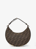 Fendi Women Fendigraphy Small Ff Jacquard Fabric Handbag