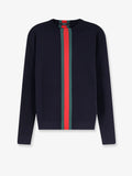 Gucci Men Cotton Sweater With Nastro Web Inlay
