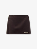 Miu Miu Women Mohair And Virgin Wool Mini Skirt