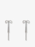 Self Portrait Women Double Crystal Bow Earrings