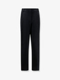 Stella Mccartney Women Pleated Straight Satin Trousers