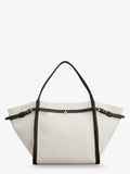 Tod's Women Tim Canvas And Leather Medium Shopping Bag