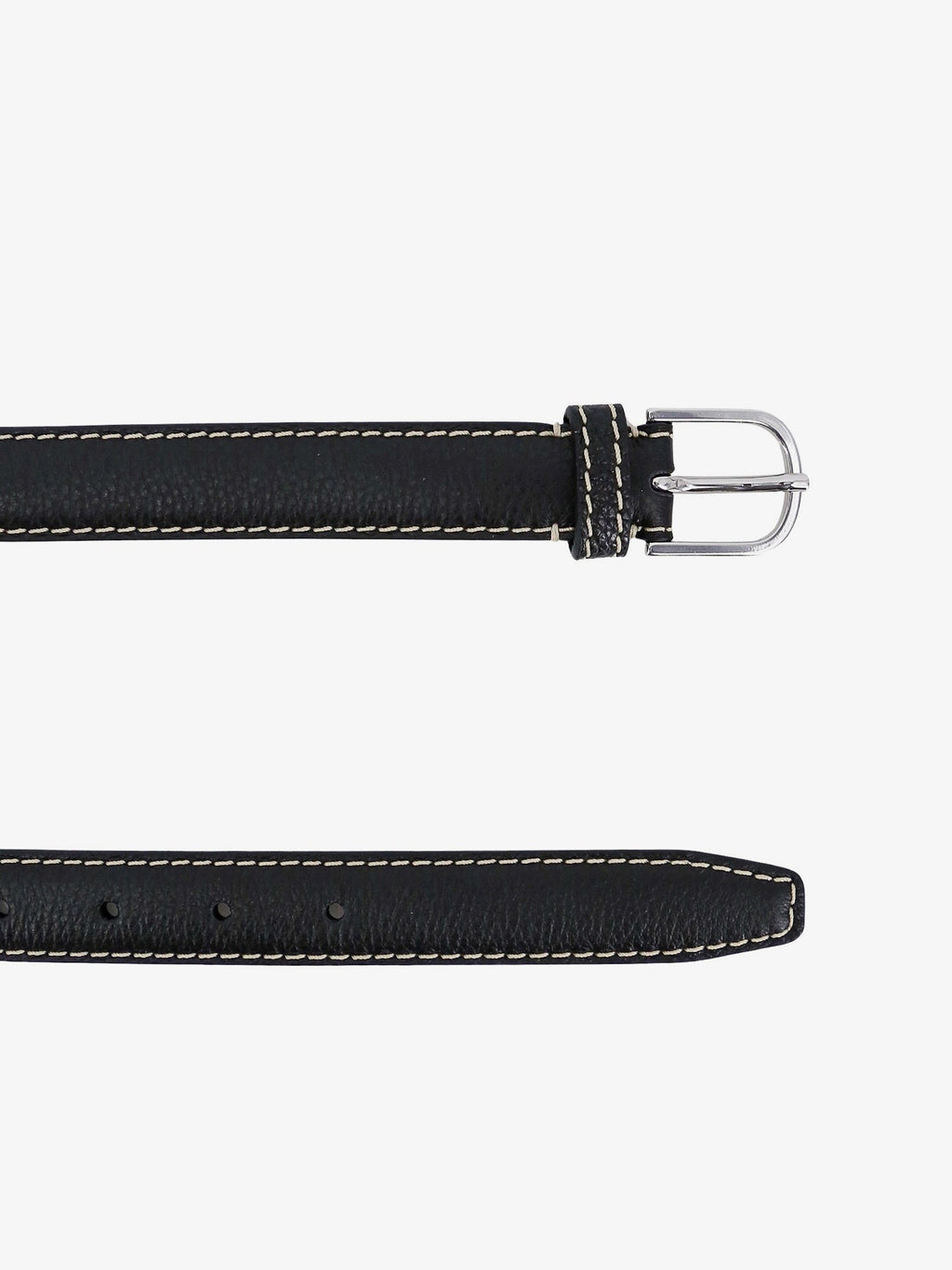 Toteme Women Slim Grained Leather Belt