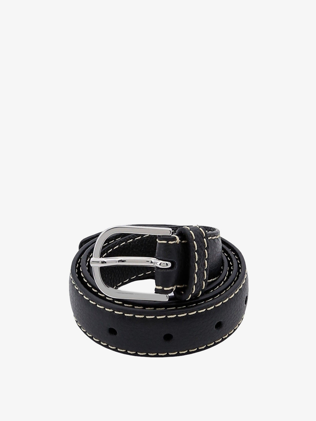 Toteme Women Slim Grained Leather Belt