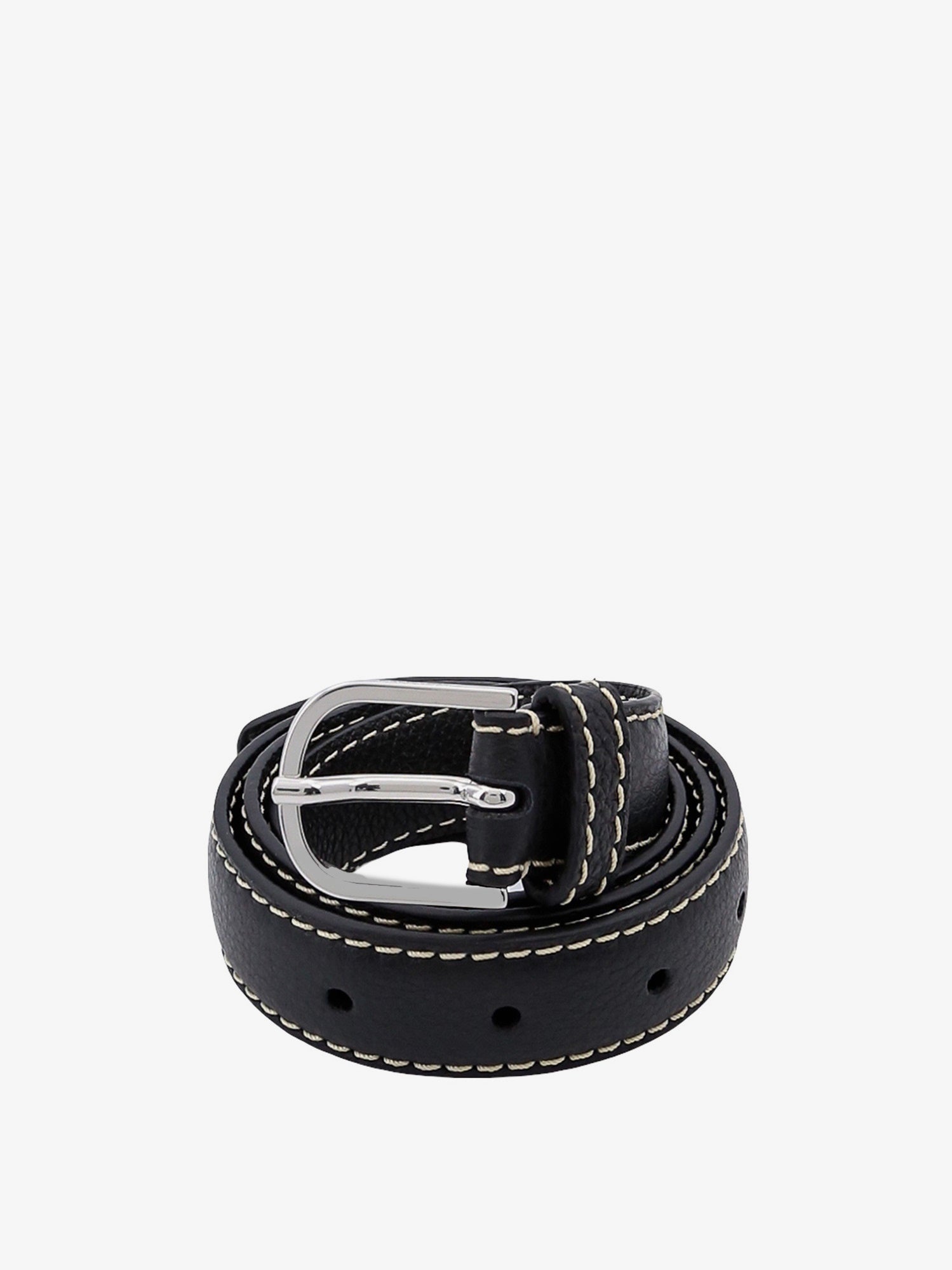Toteme Women Slim Grained Leather Belt