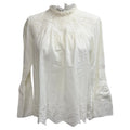 Ulla Johnson Halsey Blouse in White Cotton