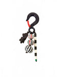 Women's Beaded Stripe Fob Bag Charm In Multi