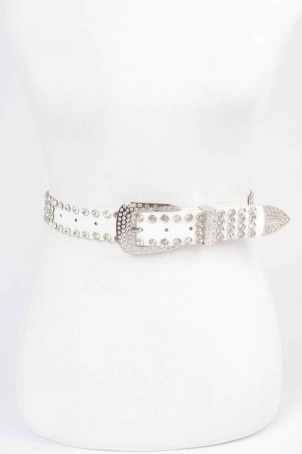Sparkling Rhinestone Metal Belt