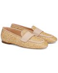 AGL Sheryl Raffia Leather Moccasin