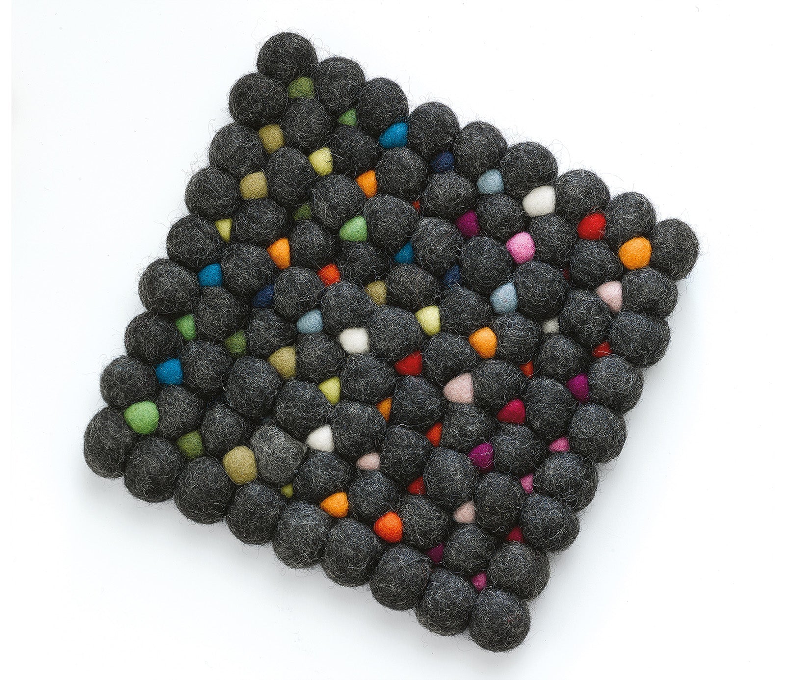Cilio Fair Trade Virgin Sheep Wool Trivet, Handcrafted in Nepal, 8-Inch Square