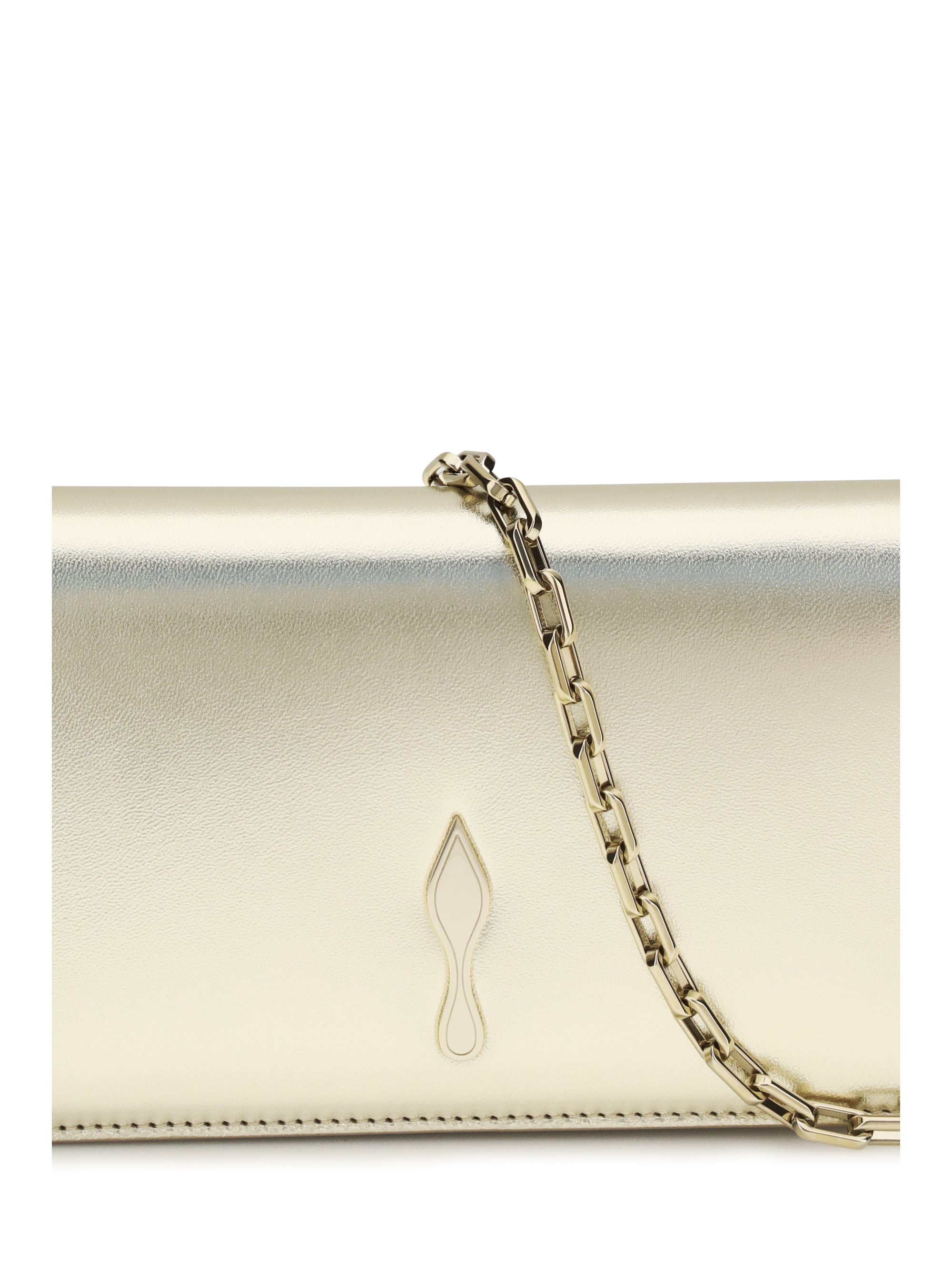 Christian Louboutin Women Bettina Clutch In Laminated Leather