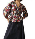 Kiki V-Neck Blouse In Vivid Viola
