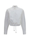 Brunello Cucinelli Women Cotton Shirt With Drawstring Waist
