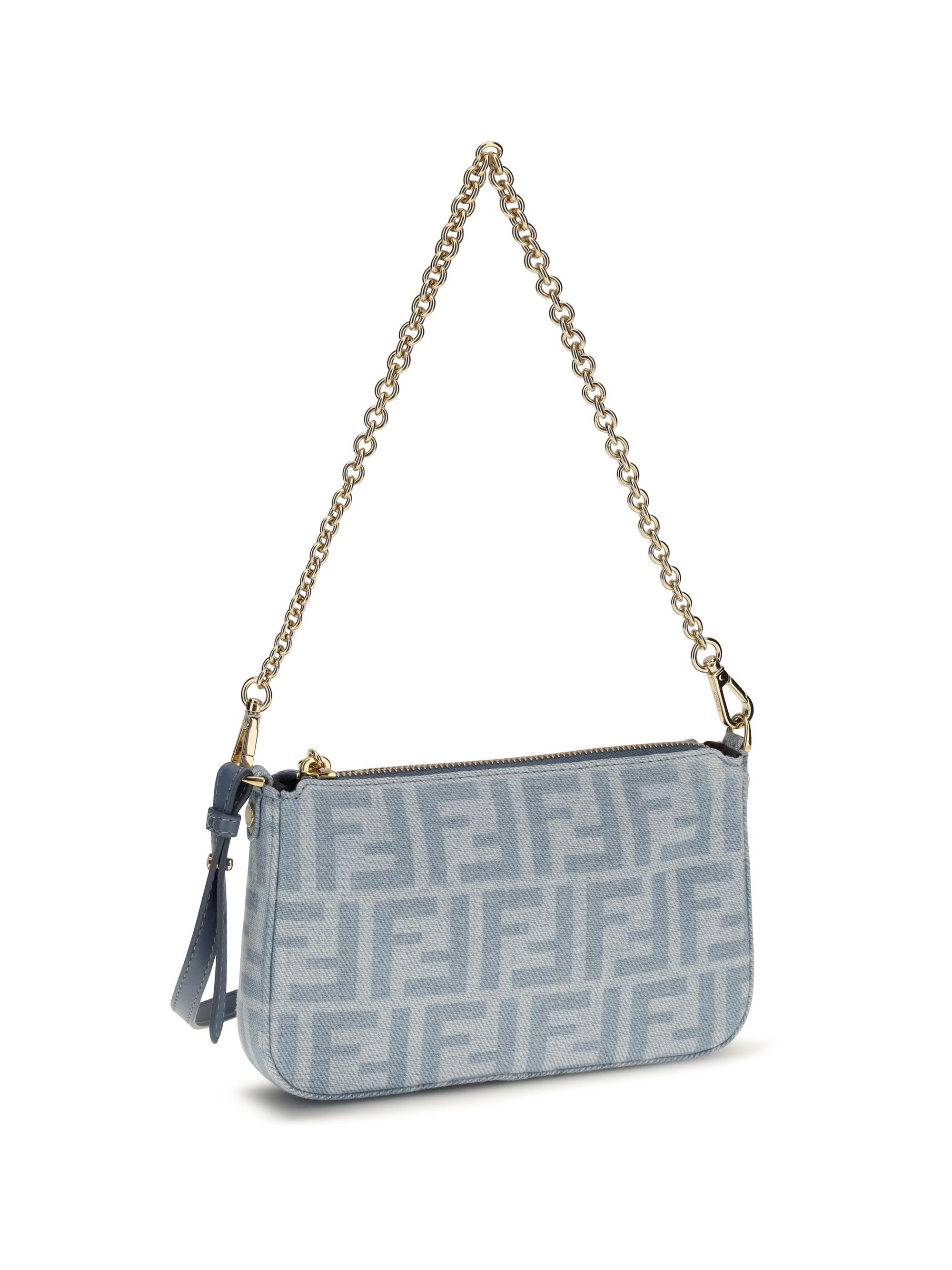 Fendi Women Denim Baguette Clutch