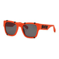 Philipp Plein Sunglasses Square Full Rim, Orange Frame And Grey Lens Spp042Wv47F