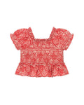 Mayoral Guipure Print Blouse