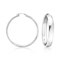 Ross-Simons Rhodium-Plated Hoop Earrings