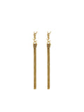 Saint Laurent Women Metal Earrings With Cassandre Tassel