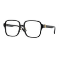 Versace Eyeglasses Square Full Rim, Black Frame And Clear Demo Lenses Lens Ve3333Dgb1