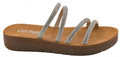 Women's Striptease Rhinestone Sandals In Silver