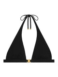 Celine Women Triomphe Triangle Top In Matte Jersey
