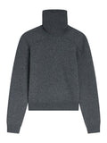 Phoebe Philo Women Wool And Cashmere Patched Shoulder Sweater