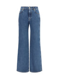 Balmain Women Straight Wide-Leg Jeans