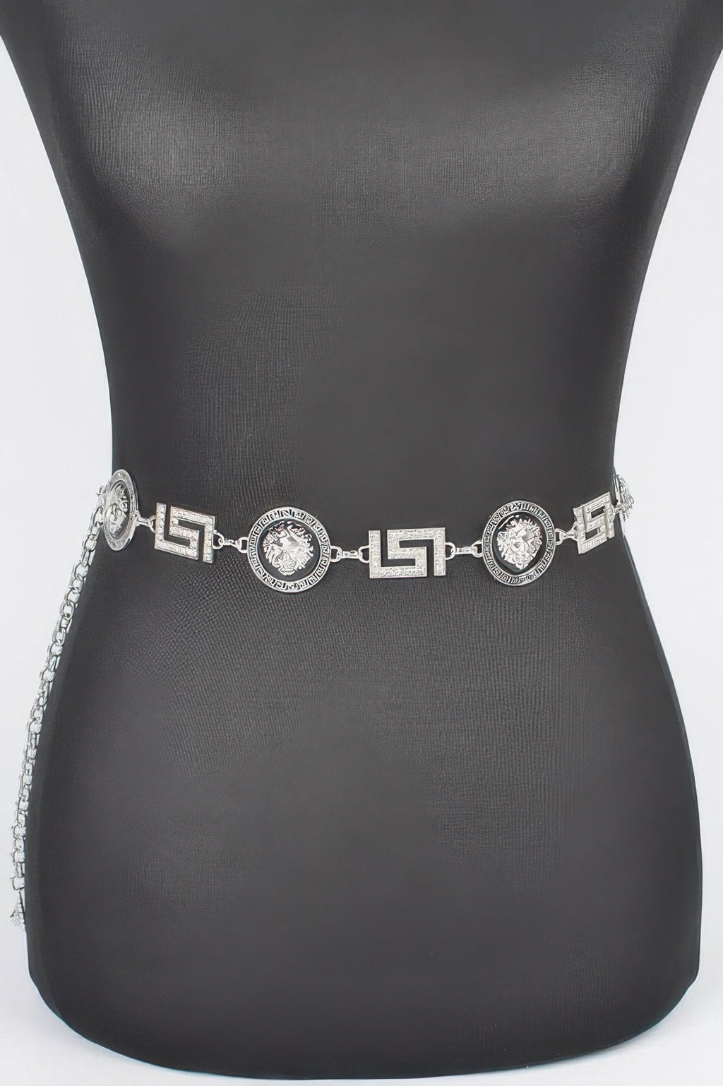Metal Rhinestone Chain Belt