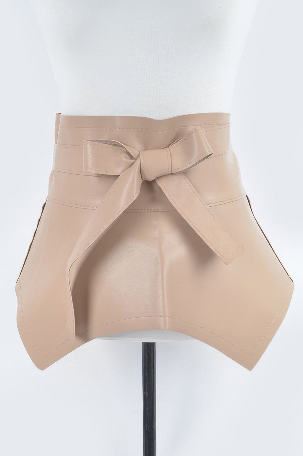 Faux Leather Skirt Belt