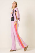 Women's 5 Stripe Wide Leg SweatPants