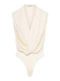 Alaia Women Jersey Bodysuit With Hood