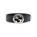 Gucci Black Belts Men