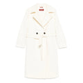 Max Mara Studio White Coats - Double Breasted & Peacoats Women