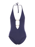 Gucci Women One-Piece Swimsuit With Clamps