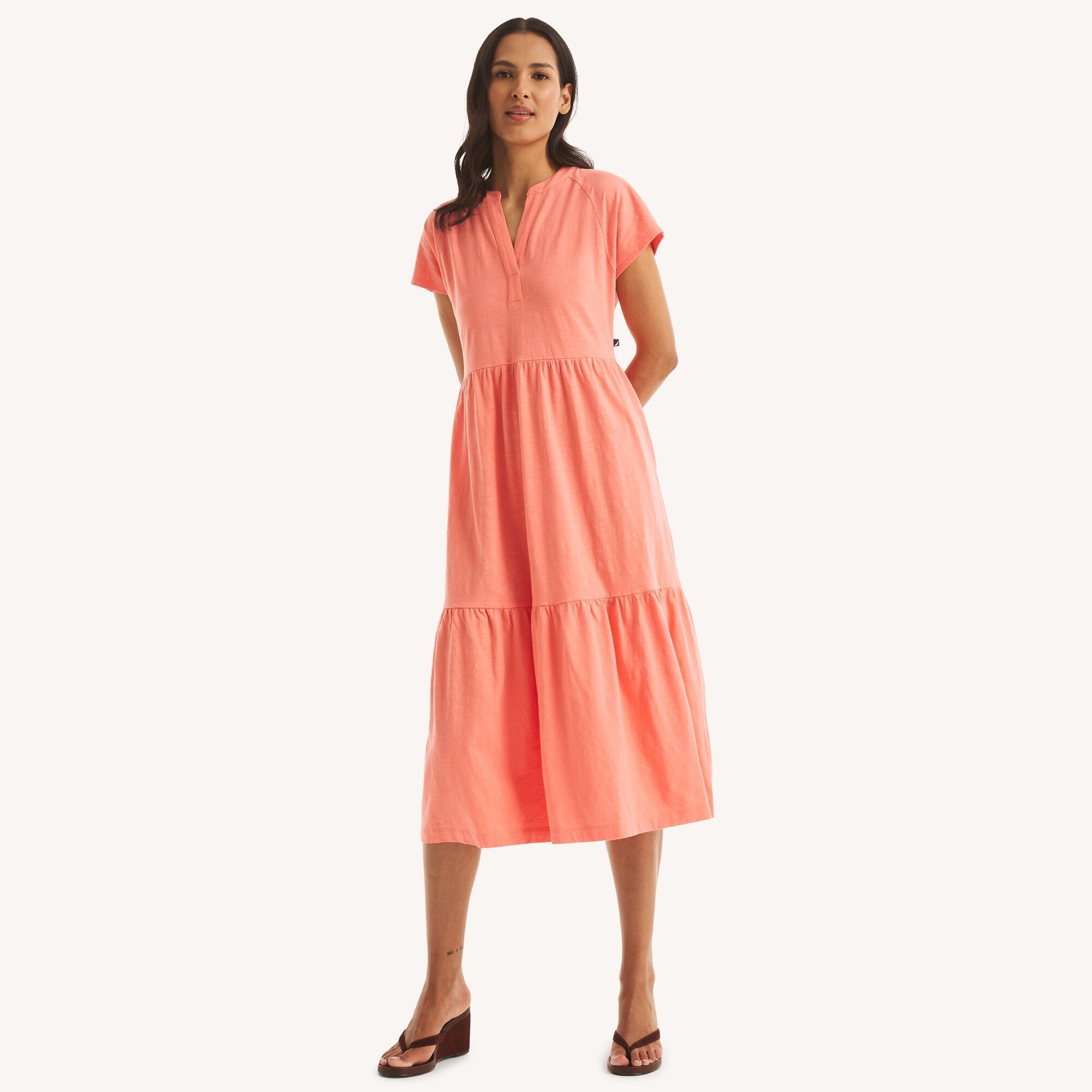 Nautica Womens Tiered Dress