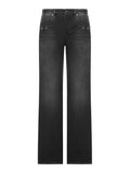 Gucci Women Cotton Denim Trousers With Clamp