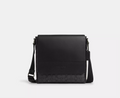 NWT Coach Sprint Map Bag In Signature Canvas & Leather