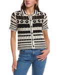 Design History Crochet Button Down Top