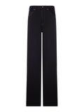Saint Laurent Women Wide Leg High Waist Denim Jeans
